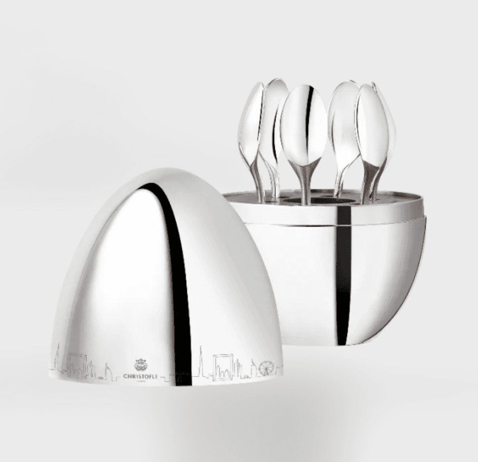 Œuf Christofle petites cuillères